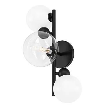 Scandinavian Glass Wall Sconce 3D model image 1 