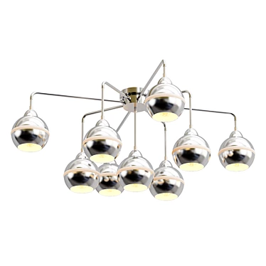 Modern Freya Crystal Chandelier 3D model image 1 