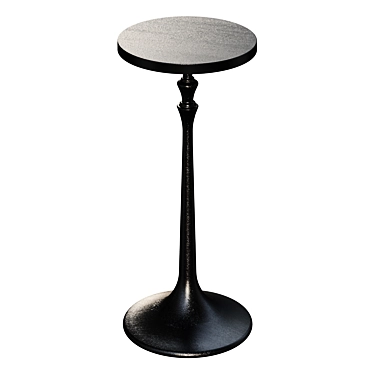 Pottery Barn Round Metal Cocktail Table 3D model image 1 