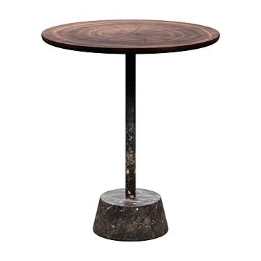 Sleek Haywood Round Coffee Table 3D model image 1 