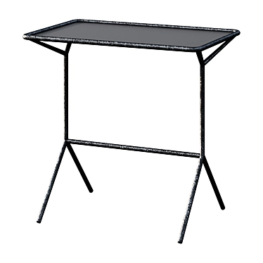 Sleek Metal Accent Table 3D model image 1 