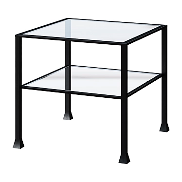 Sleek Square Bunching Coffee Table 3D model image 1 