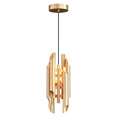 Elegant Shard RDX Pendant Light 3D model image 1 