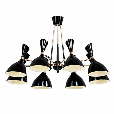 Elegant Sequence Chandelier 3D model image 1 