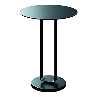 Sleek Metal End Table 3D model image 1 