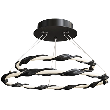 Twisted Tier Ceiling Light 3D model image 1 