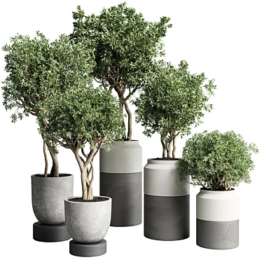 189 Concrete Dirt Vase Pot Tree 3D model image 1 