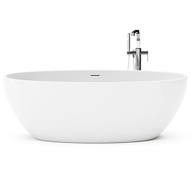 Ceramica Flaminia Bathtub: Stylish & Functional 3D model image 1 