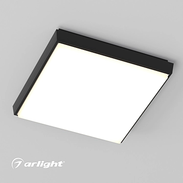 Durable IP54-rated 25W Area Luminaire 3D model image 1 