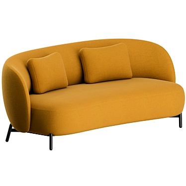 Kartell Lunam Sofa: Modern Elegance for Your Space 3D model image 1 