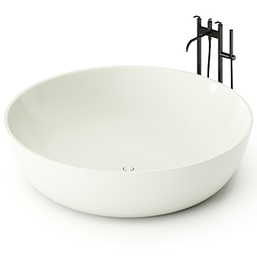 Fischer Round Bathtub 1880mm 3D model image 1 