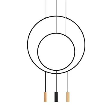 VILF Postmodern Pendant Lamp: Sleek and Stylish Illumination 3D model image 1 