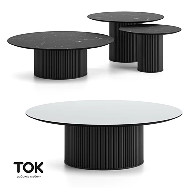 Velvet Coffee Tables: Elegant and Luxurious 3D model image 1 