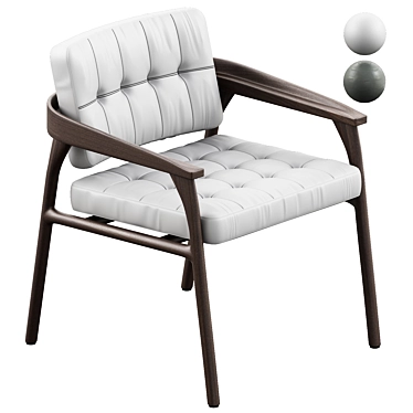 Trussardi Casa Casilia Lounge Chair 3D model image 1 