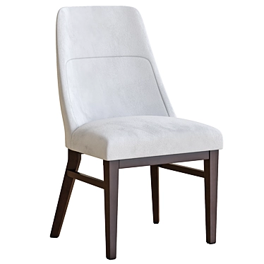 Modern Langston Armless Chair 3D model image 1 