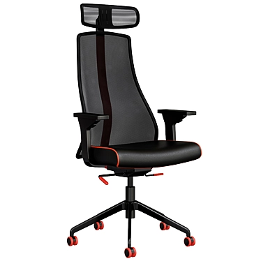 ErgoGaming Chair Black-Bumstad 3D model image 1 