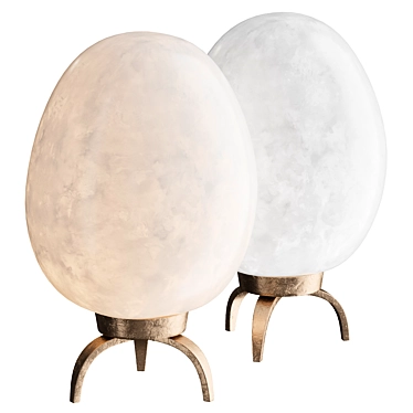Illuminating Elegance: Patrizia Volpato STONE Lamp 3D model image 1 