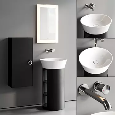 Duravit White Tulip Vanity Unit Set 4