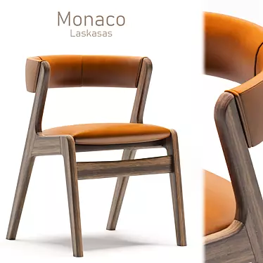 Elegant Monaco Ash Chair 3D model image 1 