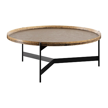 Elegant Norcross Round Coffee Table 3D model image 1 