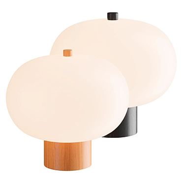 Ilargi Wooden Table Lamp 3D model image 1 