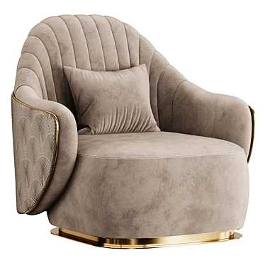 Luxurious Visionnaire Adele Armchair 3D model image 1 