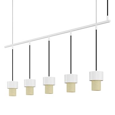 KAN LINEAL: Sleek and Stylish Hanging Lamp 3D model image 1 