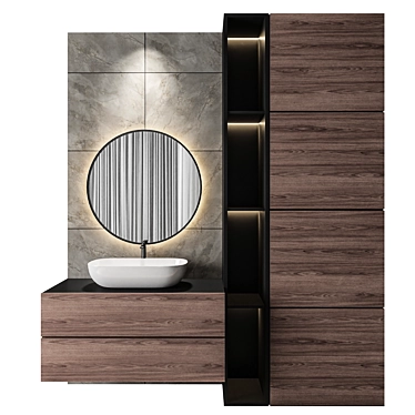 Luxury Bathroom 32: 3Dmax, OBJ, Corona + Vray, High Quality 3D model image 1 
