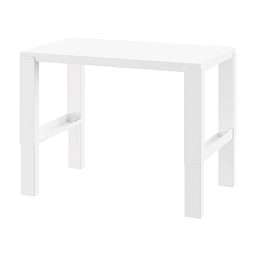 PÅHL POHL Desk: Sleek White Writing Desk 3D model image 1 
