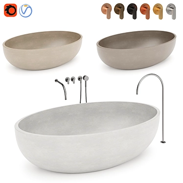 COCOON Zen Tub 3D model image 1 