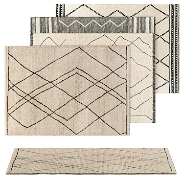 Contemporary Carpet Collection 3D model image 1 
