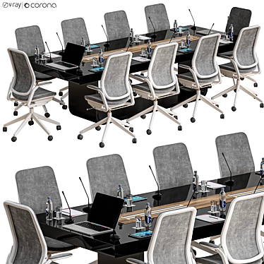 Modern Conference Table 23 3D model image 1 