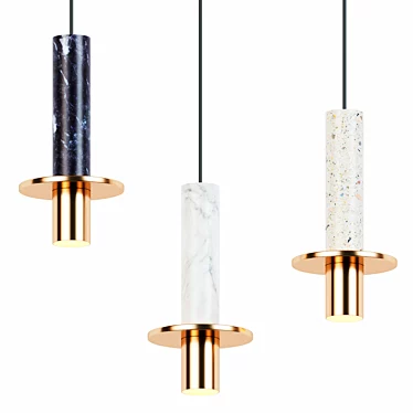 Versatile Screw Pendant Light 3D model image 1 