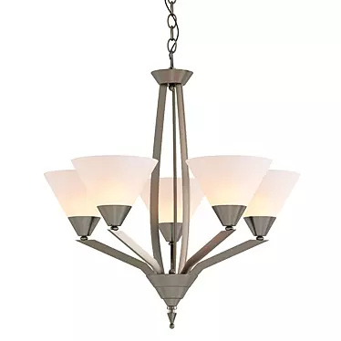 Elegant Tribecca 5-Light Chandelier 3D model image 1 