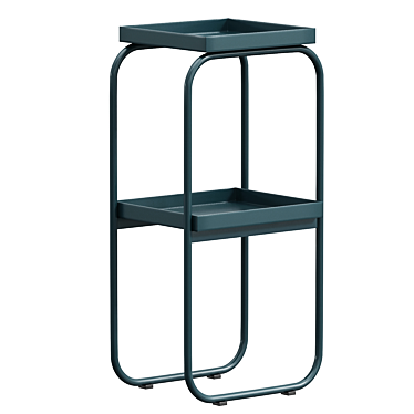 HÜBSCH Metal Side Table: Sleek Style 3D model image 1 