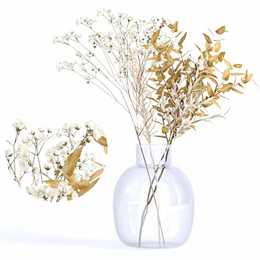 Elegant Floral Bouquet 3D Model 3D model image 1 