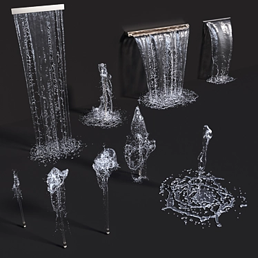 Aqua Oasis: Exquisite Water Collection 3D model image 1 