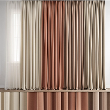 Polygon Curtain Model 3D model image 1 