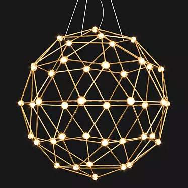 Sleek Hedron LED Pendant Light 3D model image 1 