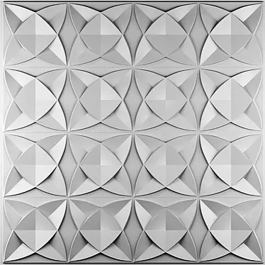 3D Diamond Wall Panel, 30x30cm 3D model image 1 