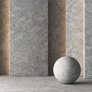 Seamless Decorative Concrete Texture 3D model image 1 