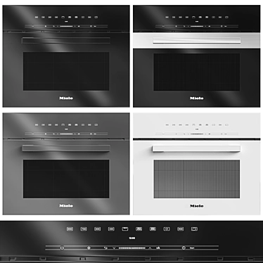 Miele M7244: Stylish Microwave for Modern Kitchen 3D model image 1 