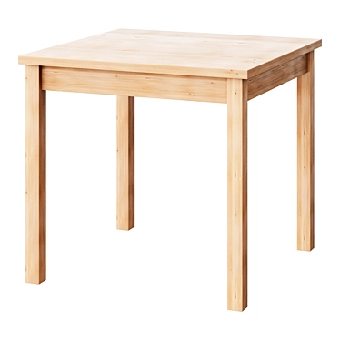 Rustic Pine Table: INGO INGU 3D model image 1 