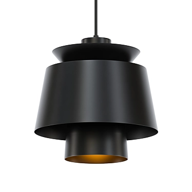 Sleek Ceiling Light Fixture 3D model image 1 