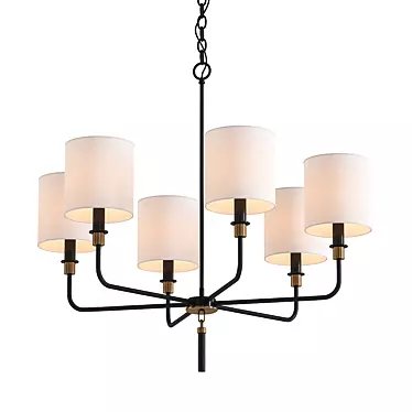 Masterpiece Gideon Chandelier 3D model image 1 