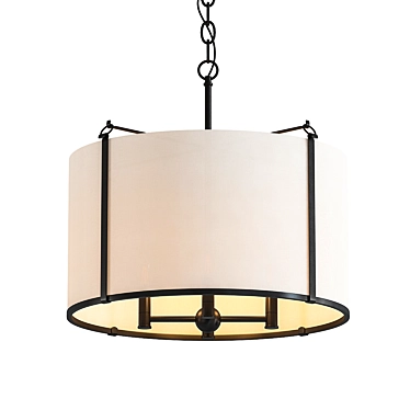 Modern Loft Shade Chandelier 3D model image 1 