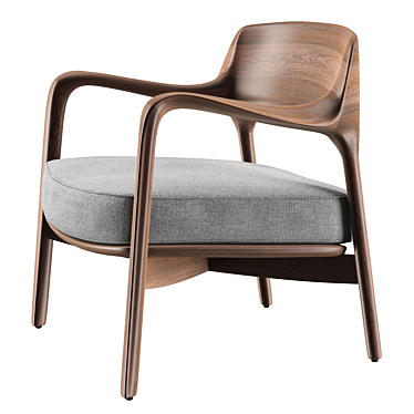 Elegant Porada Louis Armchair 3D model image 1 