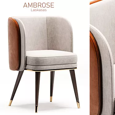 Elegant AMBROSE Chair for Stylish Living 3D model image 1 