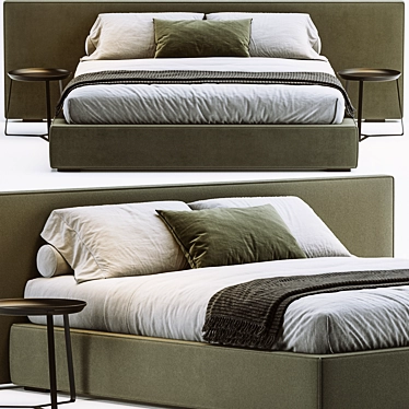 Stylish Felis Bowie Bed: A Perfect Blend of Comfort and Elegance 3D model image 1 