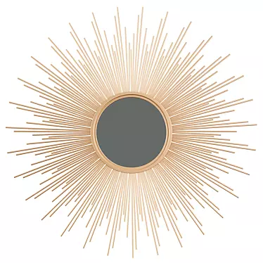 Fiore Sunburst Large Mirror 3D model image 1 